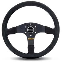 Steering Wheel 375 Suede - Black