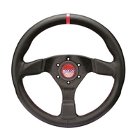 Steering Wheel R383 Champion - Black LeatherRed Stiching