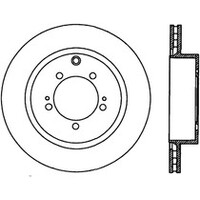 Power Slot Brake Rotors - Rear (EVO 8-9) - Left