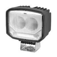 Led Square Worklamp Flood Beam 12/24V 2 Leds Black Hsng