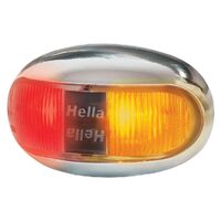 Led Side Marker Lamp Amber/Red 8-28V Chrome Hsng 500mm Cable