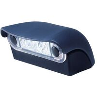 Led Licence Plate Lamp 8-28V Black Housing Surface Mount