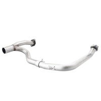 Twisted Steel Y-Pipe 2" to 2.5" Aluminized Steel Exhaust System (Wrangler JK 12-18)