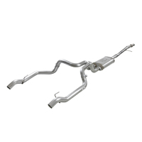 Vulcan Series 3" to Dual 3" 304 Stainless Steel Cat-Back Exhaust System(Silverado/Sierra V8 2019+) - No Tips