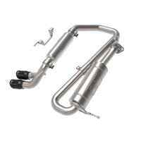 Takeda 2-1/4in. 304 SS Cat-Back Exhaust w/ Blk Tip (Jimny 18-21)