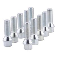 Wheel Bolt M14x1,25x38mm Taper 60° - Silver 10 pcs.