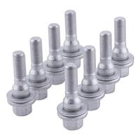 Wheel Bolt M12x1,25x45mm Flat - Silver 10 pcs.