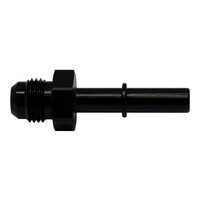 6AN to 5/16 EFI Quick Connect Adapter Anodized Matte Black