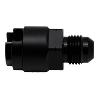 6AN Male to 1/4 EFI Quick Connect Adapter Anodized Matte Black