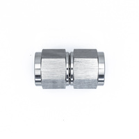 Titanium Straight 8AN to 8AN Female Flare Swivel Coupler