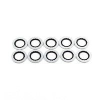 Rubber and Metal Crush Washer - 10 Pack - 8AN