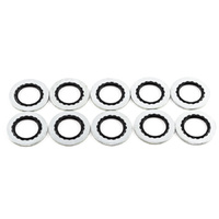 Rubber and Metal Crush Washer - 10 Pack - 10AN