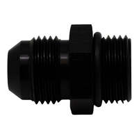 8AN to 8AN Flare Adapter Anodized Matte Black