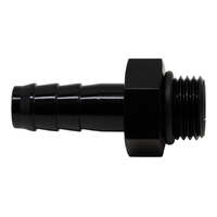 6AN to 3/8 Triple Barb Fitting Anodized Matte Black