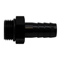 8AN to 1/2 Triple Barb Fitting Anodized Matte Black