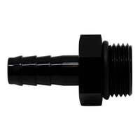 8AN to 3/8 Triple Barb Fitting Anodized Matte Black