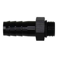 6AN  to 1/2  Triple Barb Fitting Anodized Matte Black