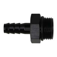 8AN  to 5/16  Triple Barb Fitting Anodized Matte Black