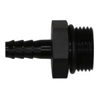 10AN to 5/16 Triple Barb Fitting Anodized Matte Black