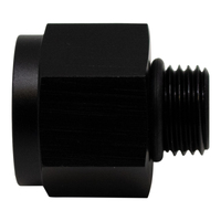 6AN to M18 X 1.5 Metric Adapter Anodized Matte Black