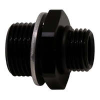 6AN to M18 X 1.5 Metric Adapter Anodized Matte Black