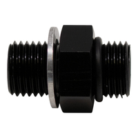 8AN to M18 X 1.5 Metric Adapter Anodized Matte Black