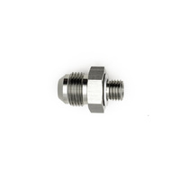 8AN Male Flare to M12 X 1.5 Male Metric Adapter w/Crush Washer