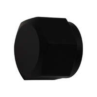 10AN Female Flare Cap Anodized Matte Black