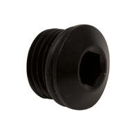 6AN ORB Male Plug Low Profile Internal Allen/Hex Anodized Matte Black