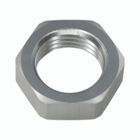 6AN Bulkhead Nut Smaller OD Anodized DW Titanium