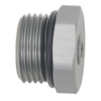 10AN ORB Male Plug Fitting with 1/8" NPT Gauge Port Anodized