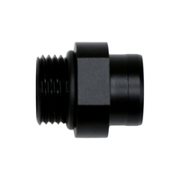 8AN ORB to S387 Pre-Filter Sock Adapter Anodized Matte Black