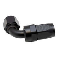 8AN Female Swivel 90-Degree Hose End CPE Anodized Matte Black