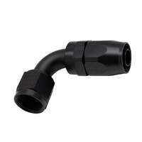 10AN Female Swivel 90-Degree Hose End CPE Anodized Matte Black