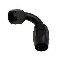 10AN Female Flare Swivel 120-Degree Hose End CPE Anodized Matte Black