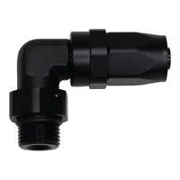 8AN ORB Female Swivel 90-Degree Hose End CPE Anodized Matte Black