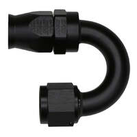 10AN Female Flare Swivel 180-Degree Hose End CPE Anodized Matte Black