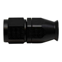 8AN Female Swivel Straight Hose End PTFE Anodized Matte Black