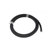 6AN Black Nylon Braided PTFE Hose - 10 Feet