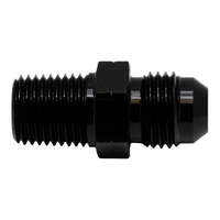 6AN Male Flare to 1/4 Inch Male NPT Adapter Anodized Matte Black