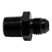 6AN Male Flare to 3/8 Inch Male NPT Adapter Anodized Matte Black