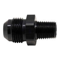 8AN Male Flare to 1/4 Inch Male NPT Adapter Anodized Matte Black