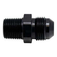 8AN Male Flare to 3/8 Inch Male NPT Adapter Anodized Matte Black