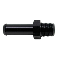 1/8 Inch NPT Male Thread 5/16 Inch Hose Barb Anodized Matte Black