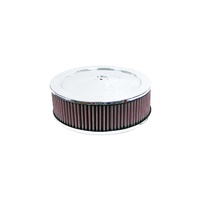 Round Air Filter Assembly - 5.188" ID x 2" H x 2.625" Inlet x 3.063" Flange