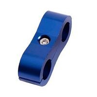 11mm Billet Dual Hose Separator - Blue