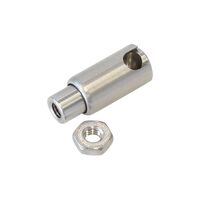 10-32 UNF Female Quick Release Ball Joint w/Stud - Stainless