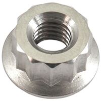 M6 x 1.00mm Titanium 12 Point Nut