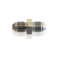Flare Union Fitting Male -4AN to Male -4AN - Stainless - Short