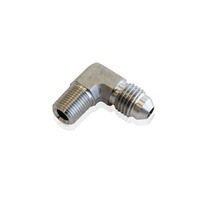 Stainless Steel 90 Deg 1/8" NPT Male To -4AN Fitting